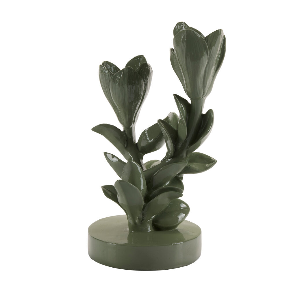 Magnolia Lysestage, grøn - H25 cm